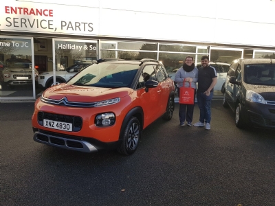 Congratulations to Shannon Harkin on collecting her brand new C3 Aircross SUV Today